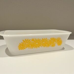 Vintage Ovenware Floral Daisy Baking Loaf Dish
